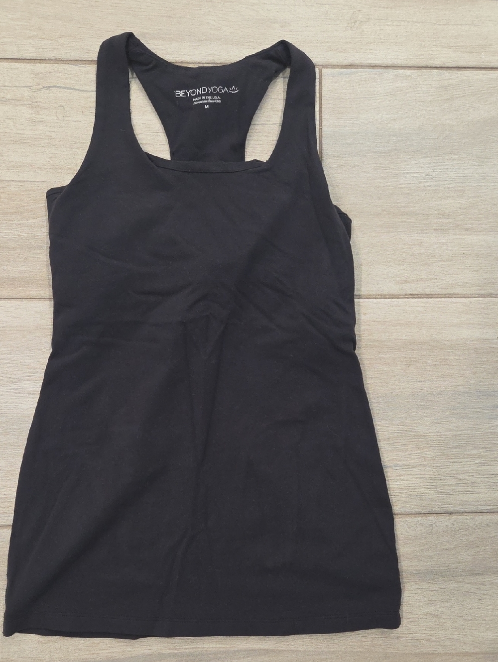 Beyond Yoga Black Scoop Neck Racerback Tank